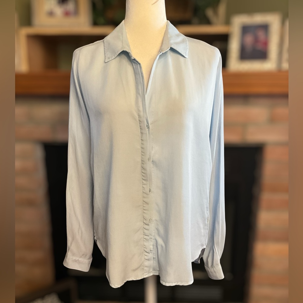 Cloth & Stone for Anthropologie Light Blue Button-Down Shirt